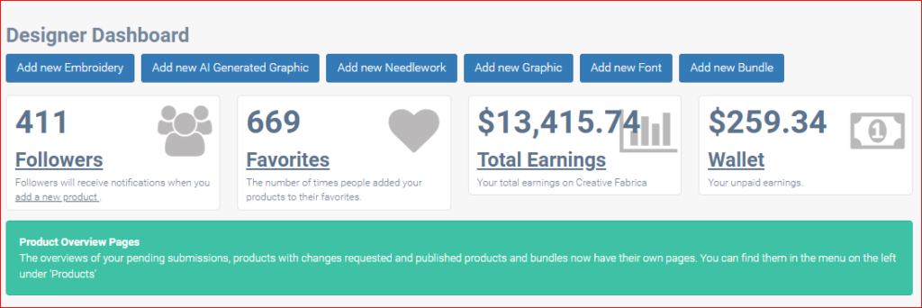 i made over $13k with creative fabrica