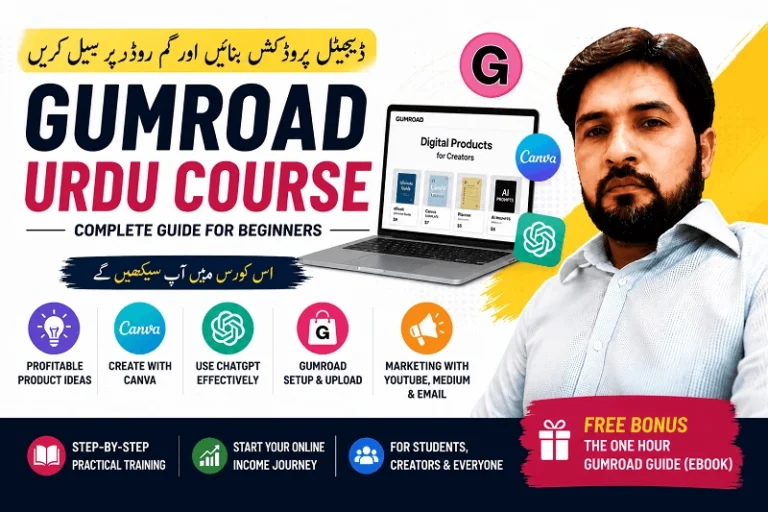 complete gumroad digital product urdu couse